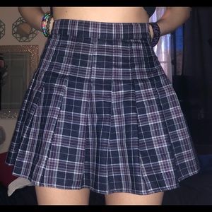 NWT Dolls Kill purple school girl pleaded skirt